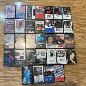 Assorted Music Cassette Tape Set